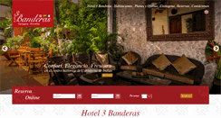 Desktop Screenshot of hotel3banderas.com